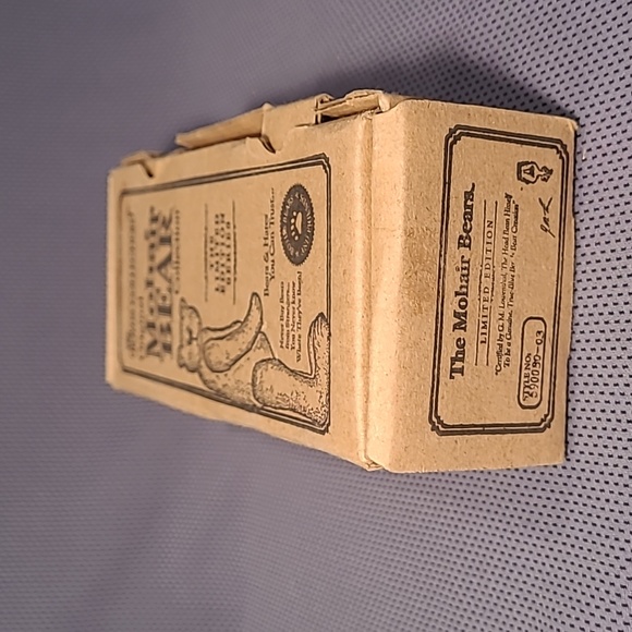 1998 Boyds Limited Edition Mohair Bear 7" Adams F. Bearington - Picture 8 of 9